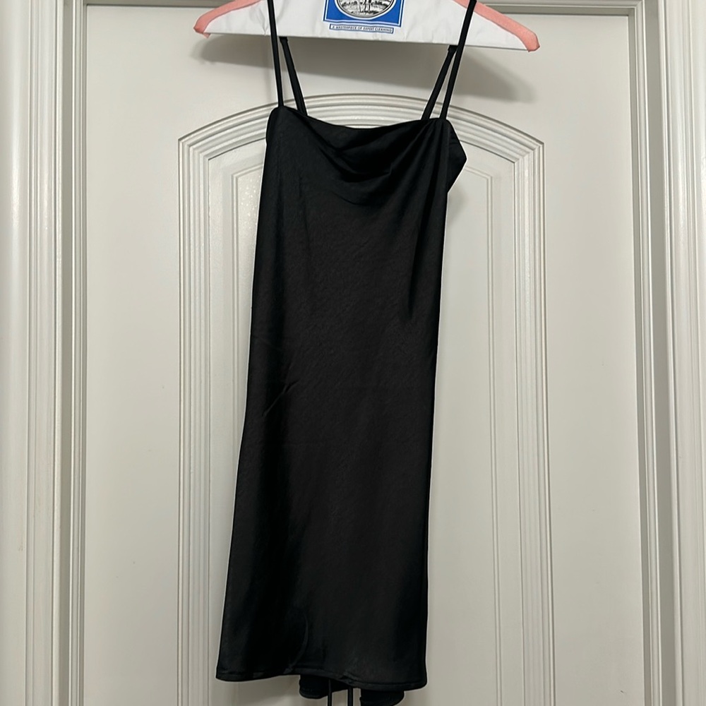 Princess Polly black strap mini dress